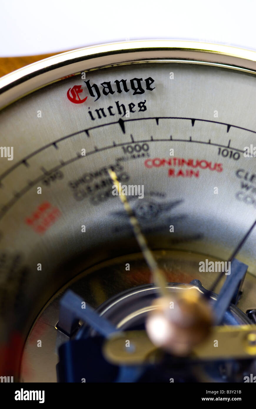 Barometer showing change Stock Photo Alamy