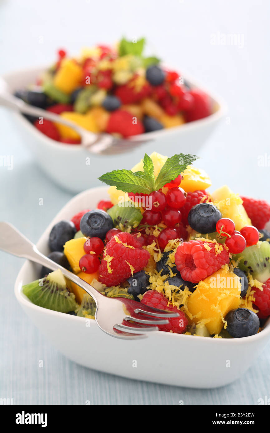 Fresh fruit salad hi-res stock photography and images - Alamy