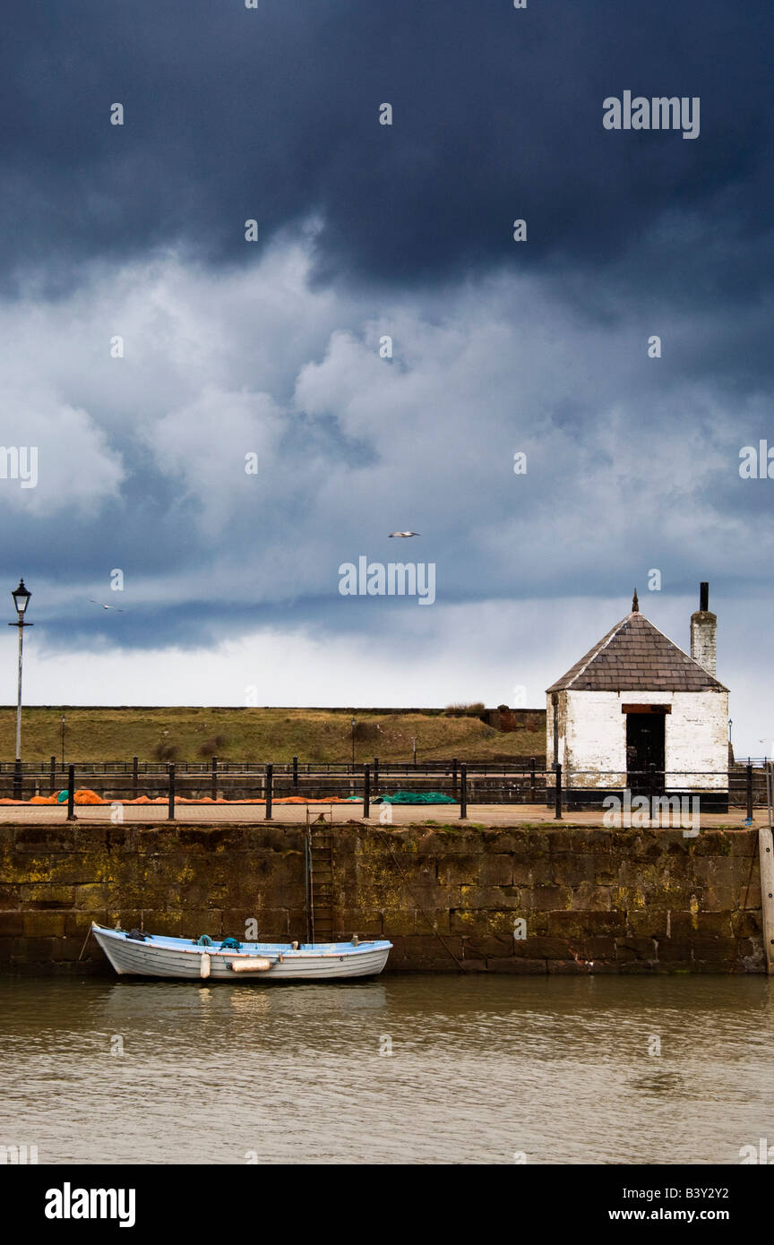 Waterfront in Maryport, Cumbria, England Stock Photo
