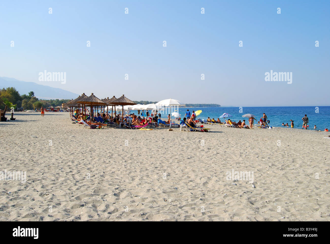 Panteleimonas Beach, Platamon, Pieria, Central Macedonia, Greece Stock Photo