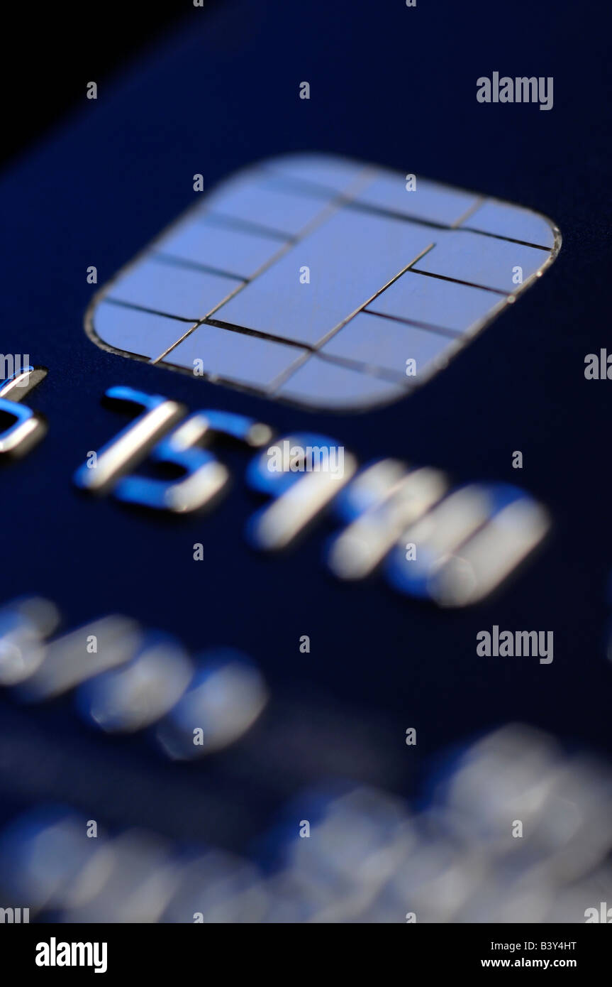 Credit card computer chip Stock Photo Alamy