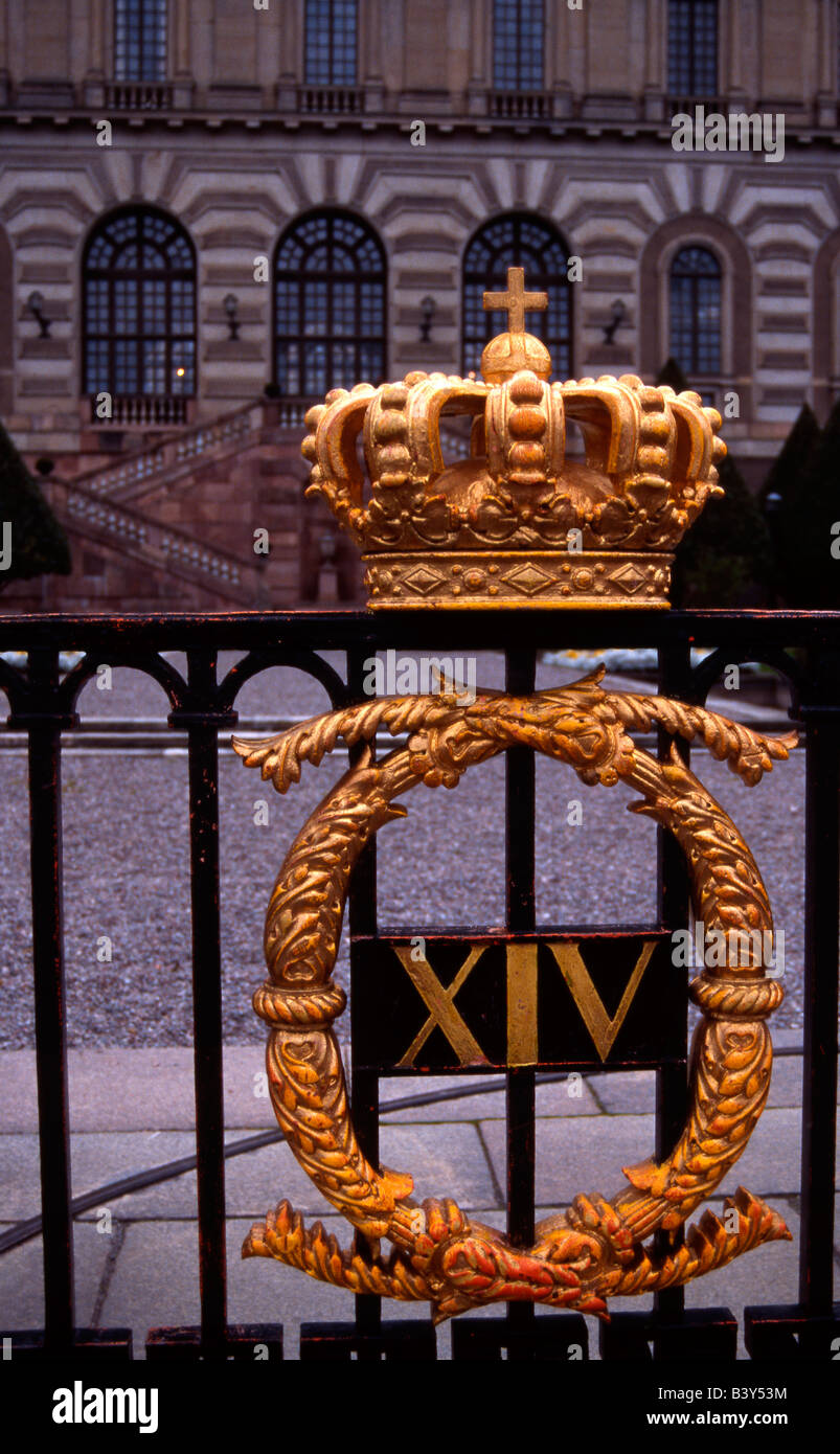 Cypher on the Royal Palace Stockholm Stock Photo