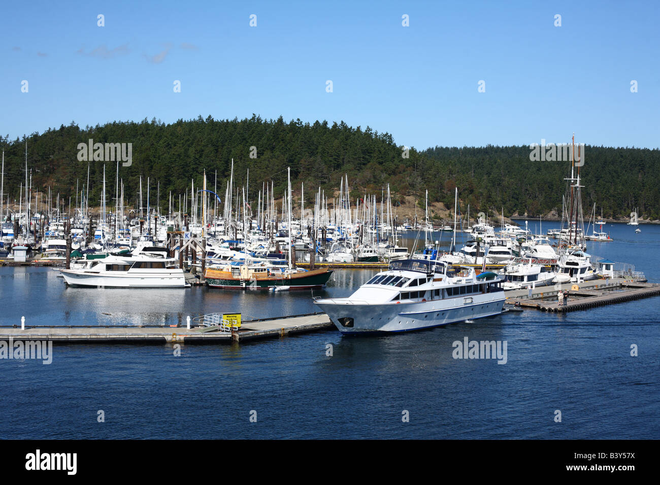 Friday Harbor Marina Puget Sound Washington Stock Photo