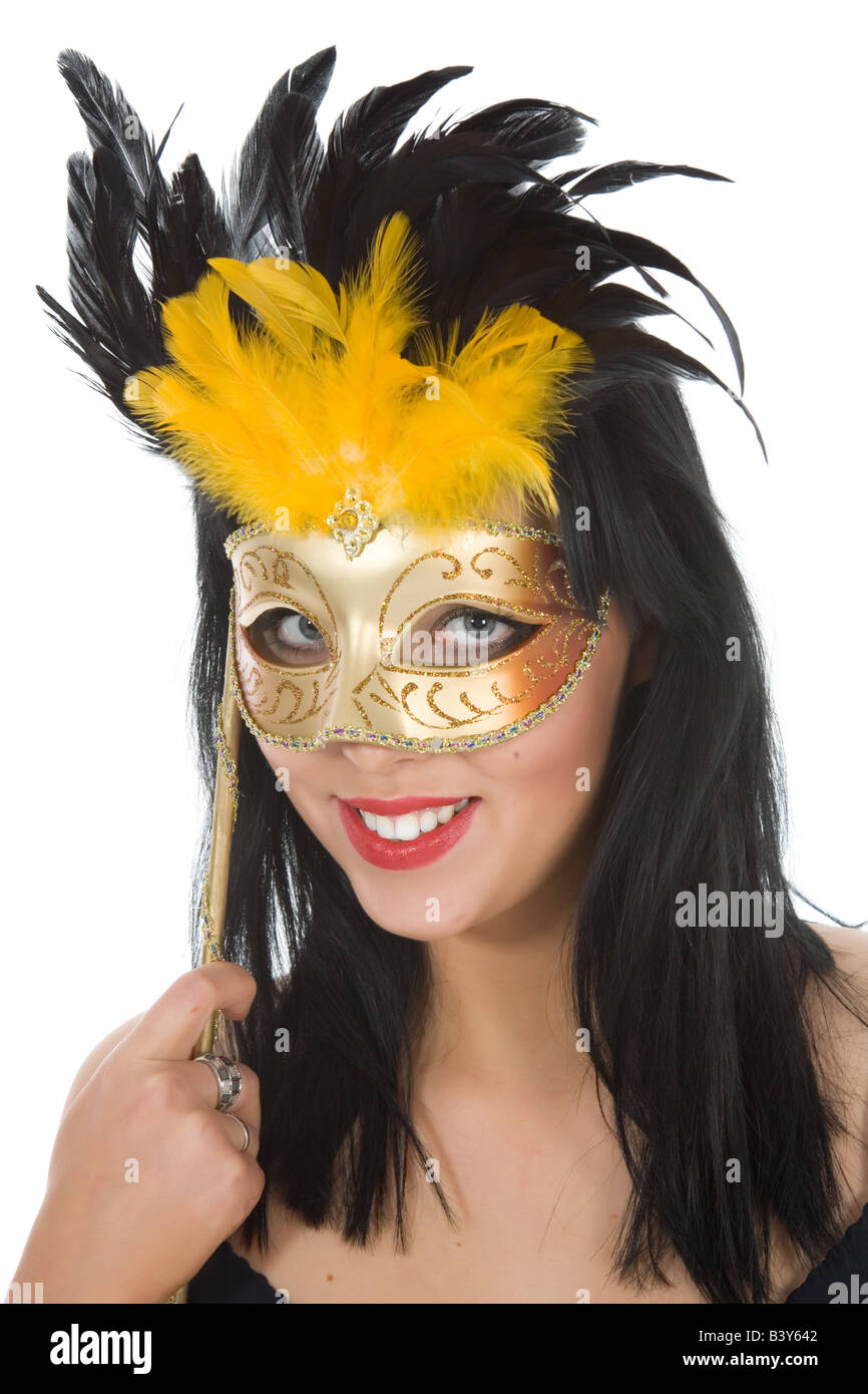 Girl white mask hi-res stock photography and images - Alamy