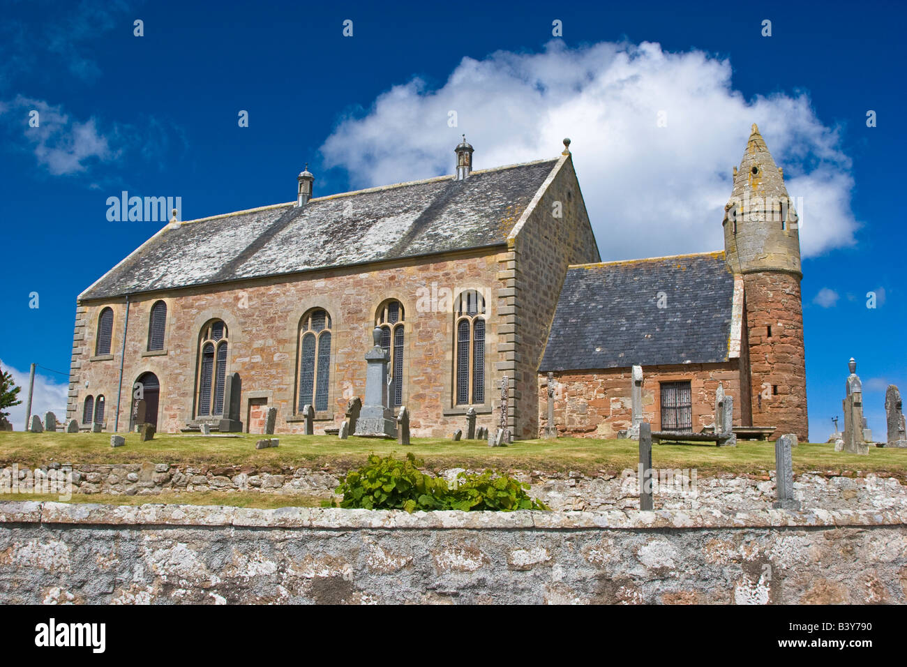 Kilmuir Easter Church, Nigg Bay, Cromarty Firth, Scotland, Britain 2008 Stock Photo