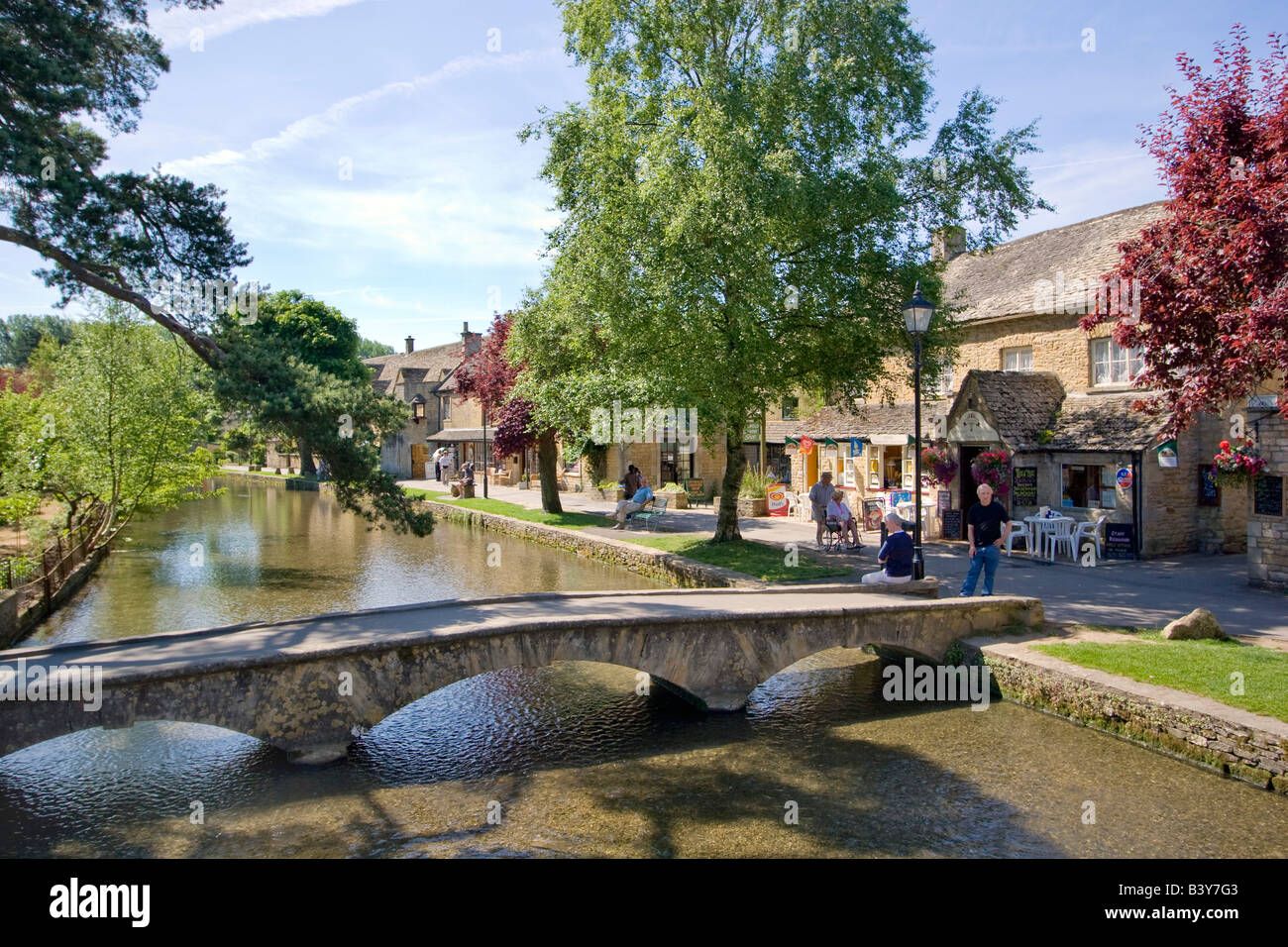 bourton-on-the-water-cotswolds-england-stock-photo-alamy
