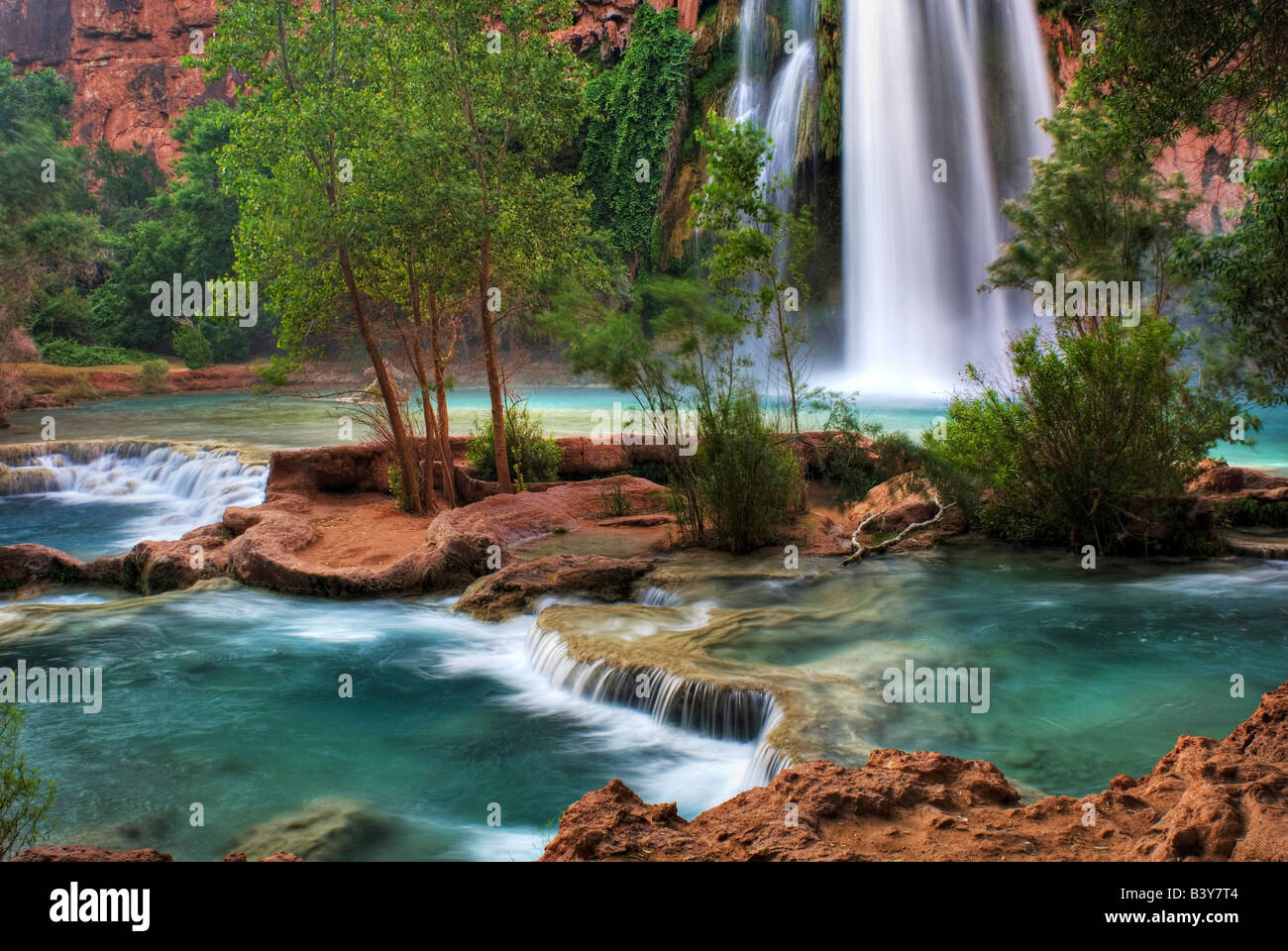 USA Arizona Havasu Canyon The Peaceful Waters Of Havasu Creek And USA Arizona Havasu Canyon The Peaceful Waters Of Havasu Creek And