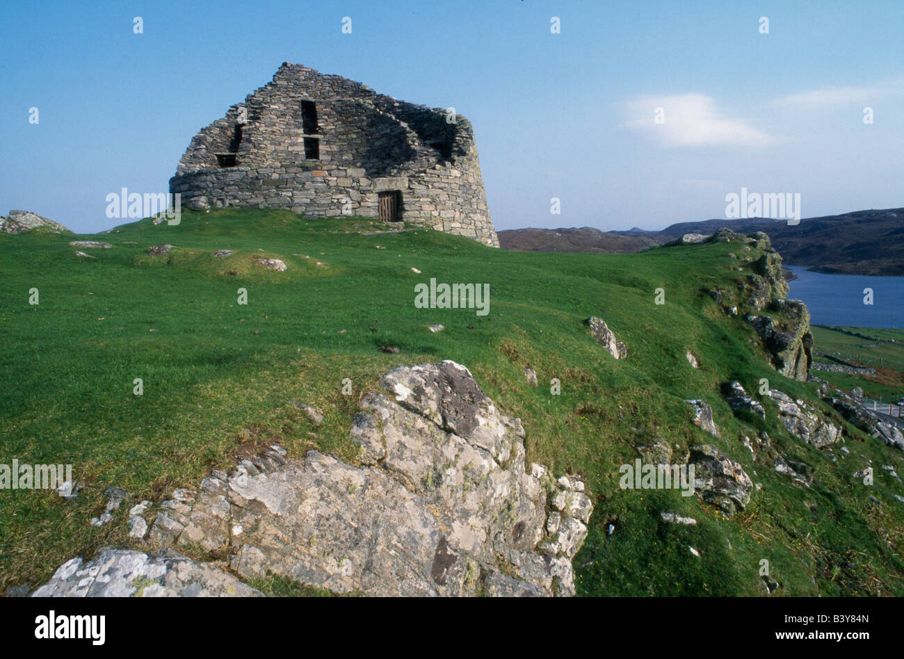 Scotland, Isle of Lewis - Outer Hebrides, Carloway Broch. Dun ...