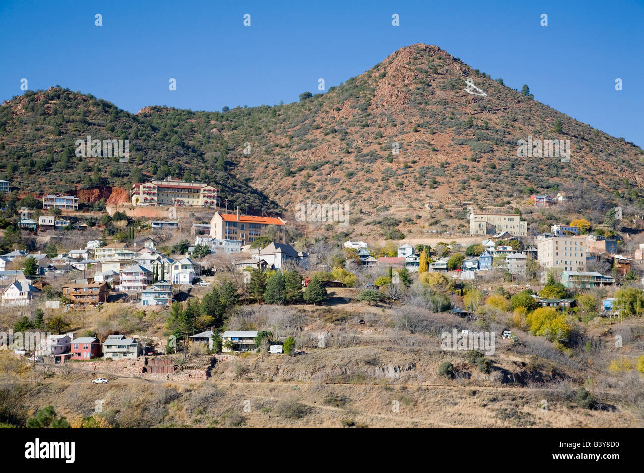 AZ, Arizona, Jerome, historic copper mining town, founded in 1876 Stock