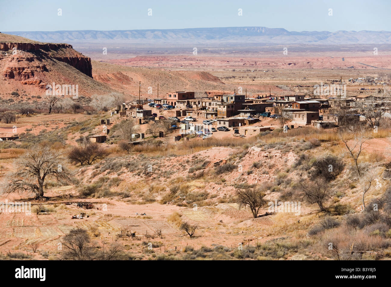 USA, Arizona, Navajo Reservation. Upper Moenkopi, a self-governing village on the Hopi reservation in Arizona. Stock Photo