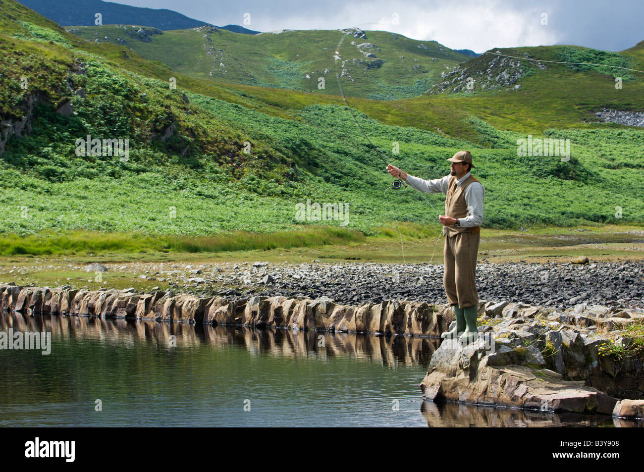 Scotland, Inner Hebrides, Jura. Gordon Muir, stalker and ghillie at ...