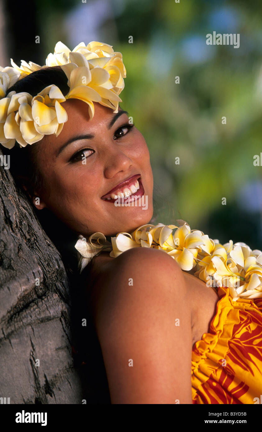 Hula girl oahu hawaii usa hi-res stock photography and images - Alamy