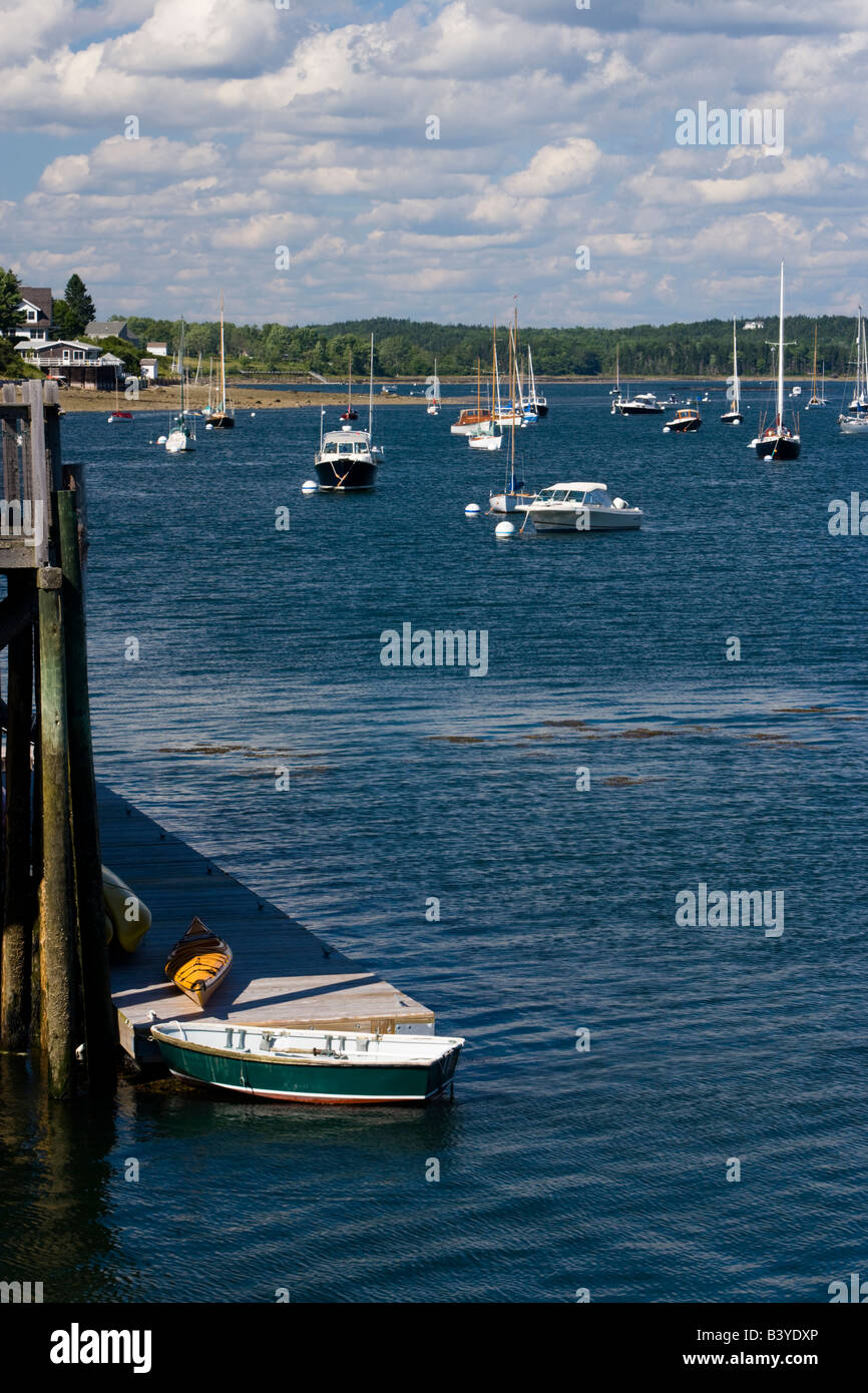A harbor scene in Castine, Maine Stock Photo Alamy