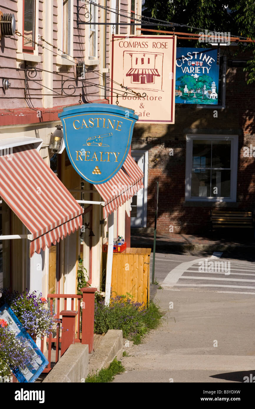 A street scene in Castine, Maine Stock Photo Alamy