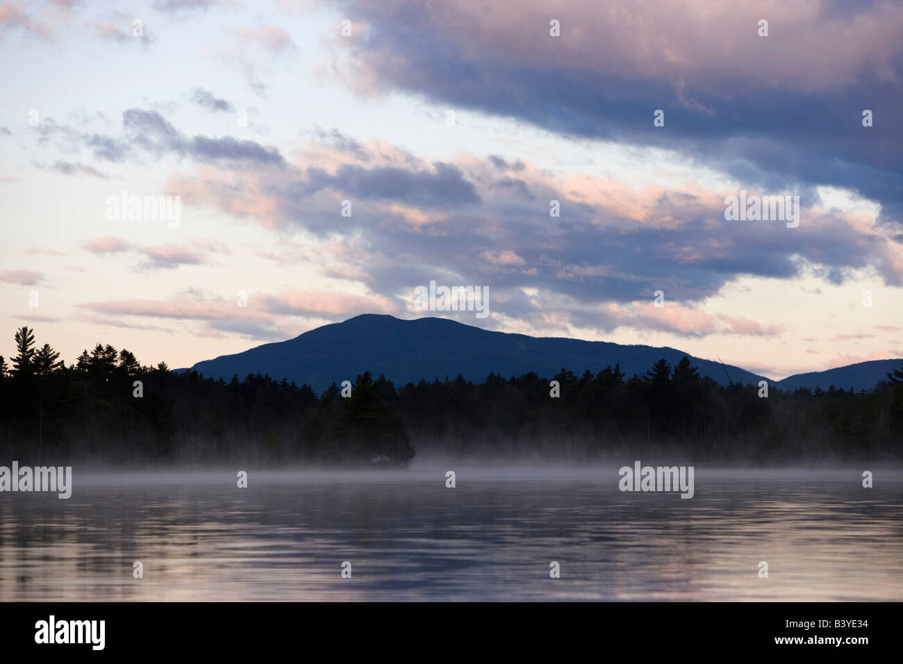 Dawn on Prong Pond, Maine. Near Moosehead Lake in Maine's Northern