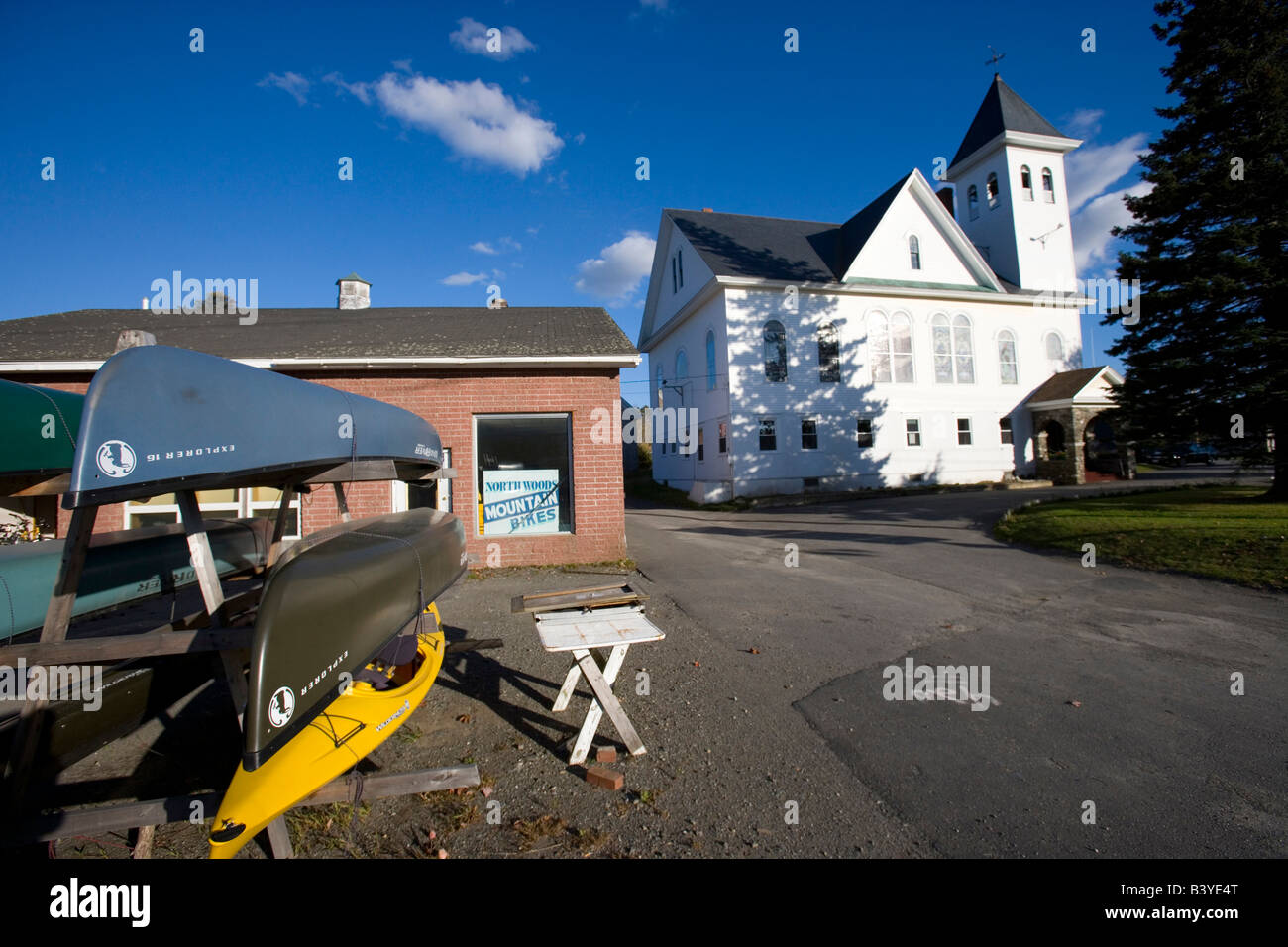 Downtown Greenville Maine USA Stock Photo Alamy