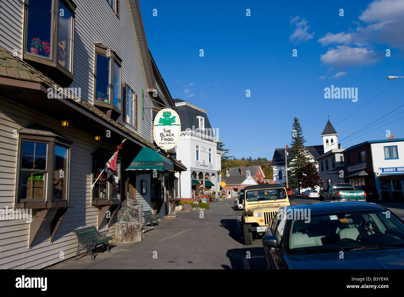 Downtown Greenville Maine USA Stock Photo - Alamy