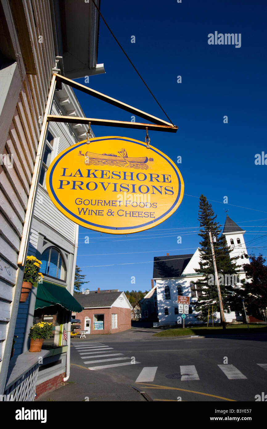 Downtown Greenville Maine USA Stock Photo Alamy