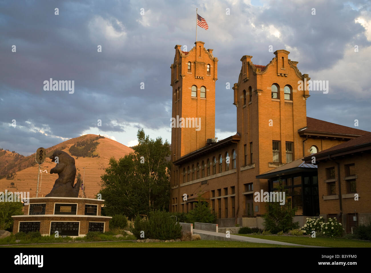 Historic Missoula Train Depot in Montana Stock Photo Alamy