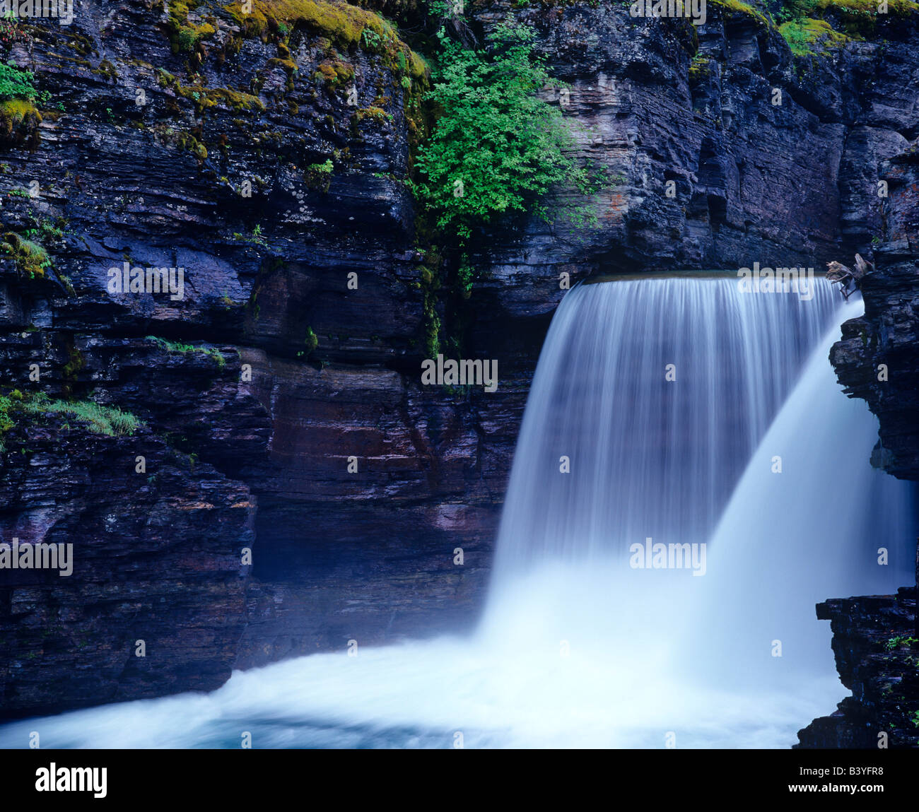 St Mary Falls in Glacier National Park in Montana Stock Photo - Alamy