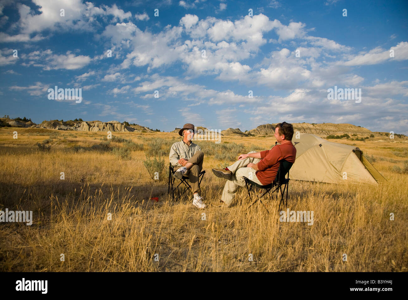Camping in the Little Missouri National Grasslands of North Dakota