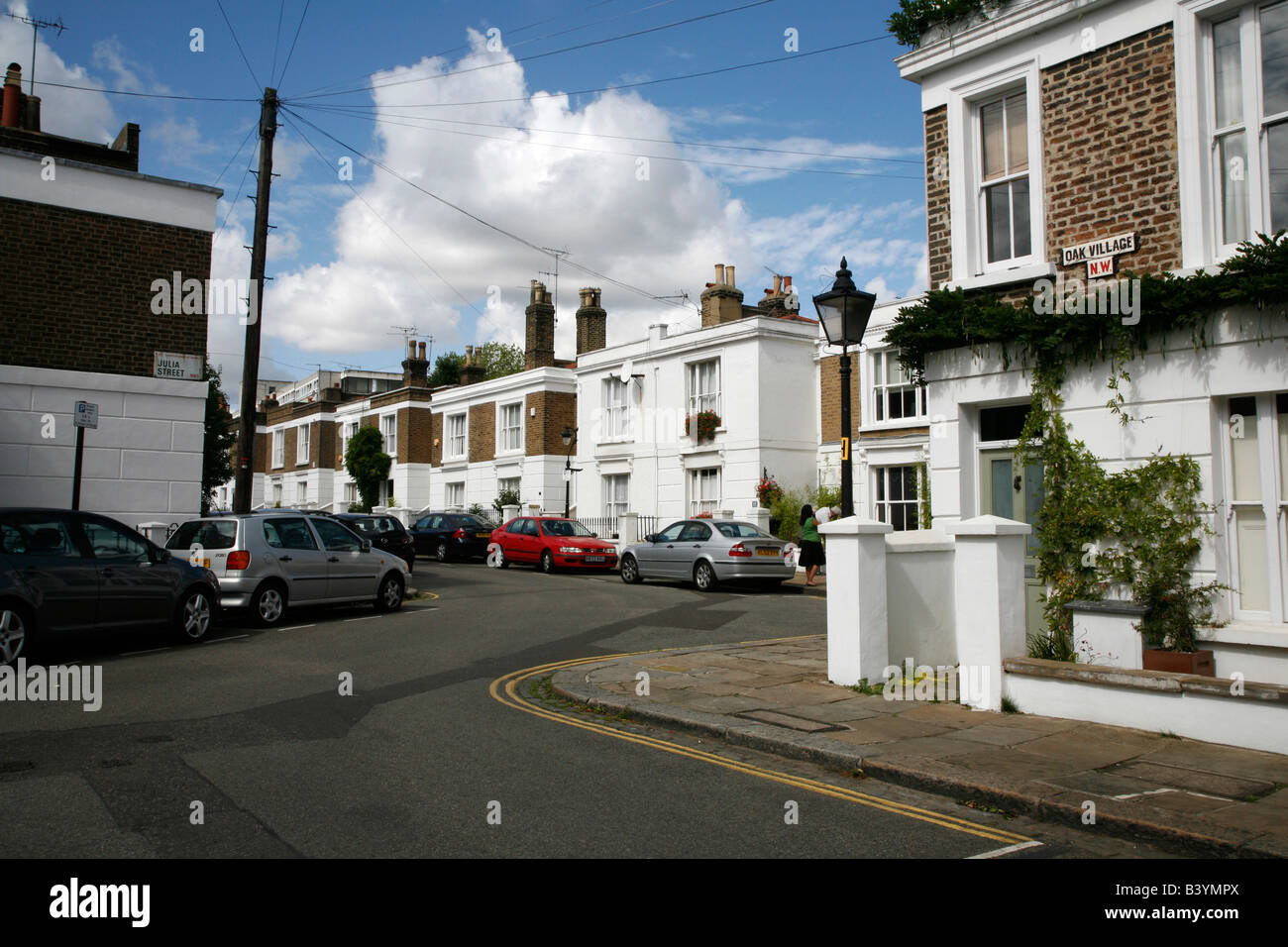 View of Elaine Grove from Oak Village, Gospel Oak, London Stock Photo