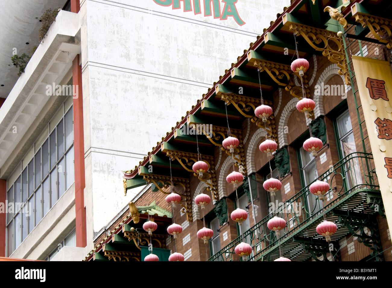 A building in Chinatown, San Francisco, California Stock Photo