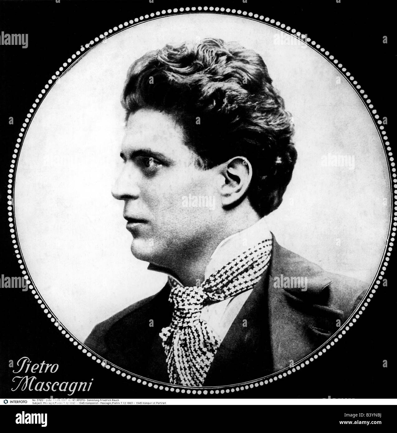 Mascagni, Pietro, 7.12.1863 2.8.1945, Italian composer, portrait