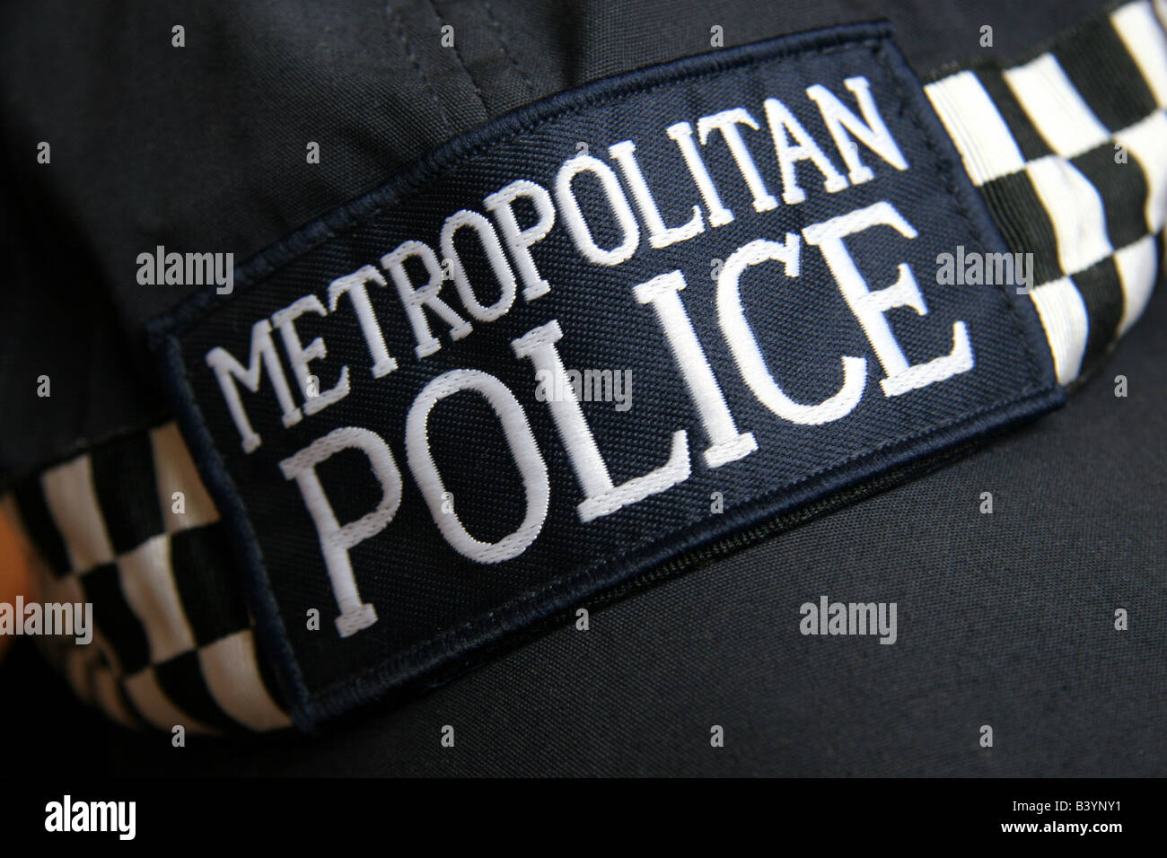 London Metropolitan Police firearms officers baseball cap Stock Photo