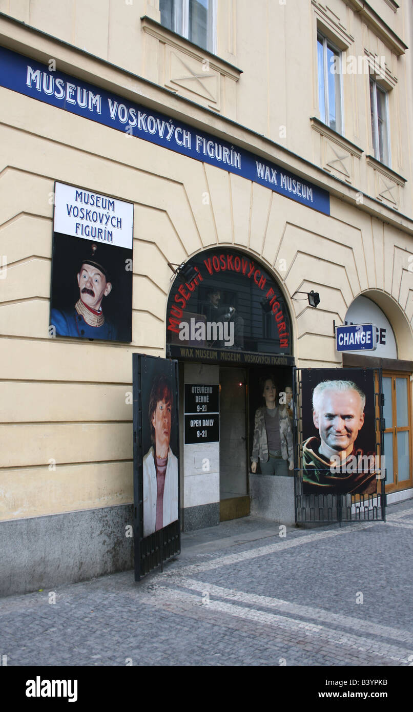 exterior of Prague wax museum Czech Republic June 2008 Stock Photo Alamy
