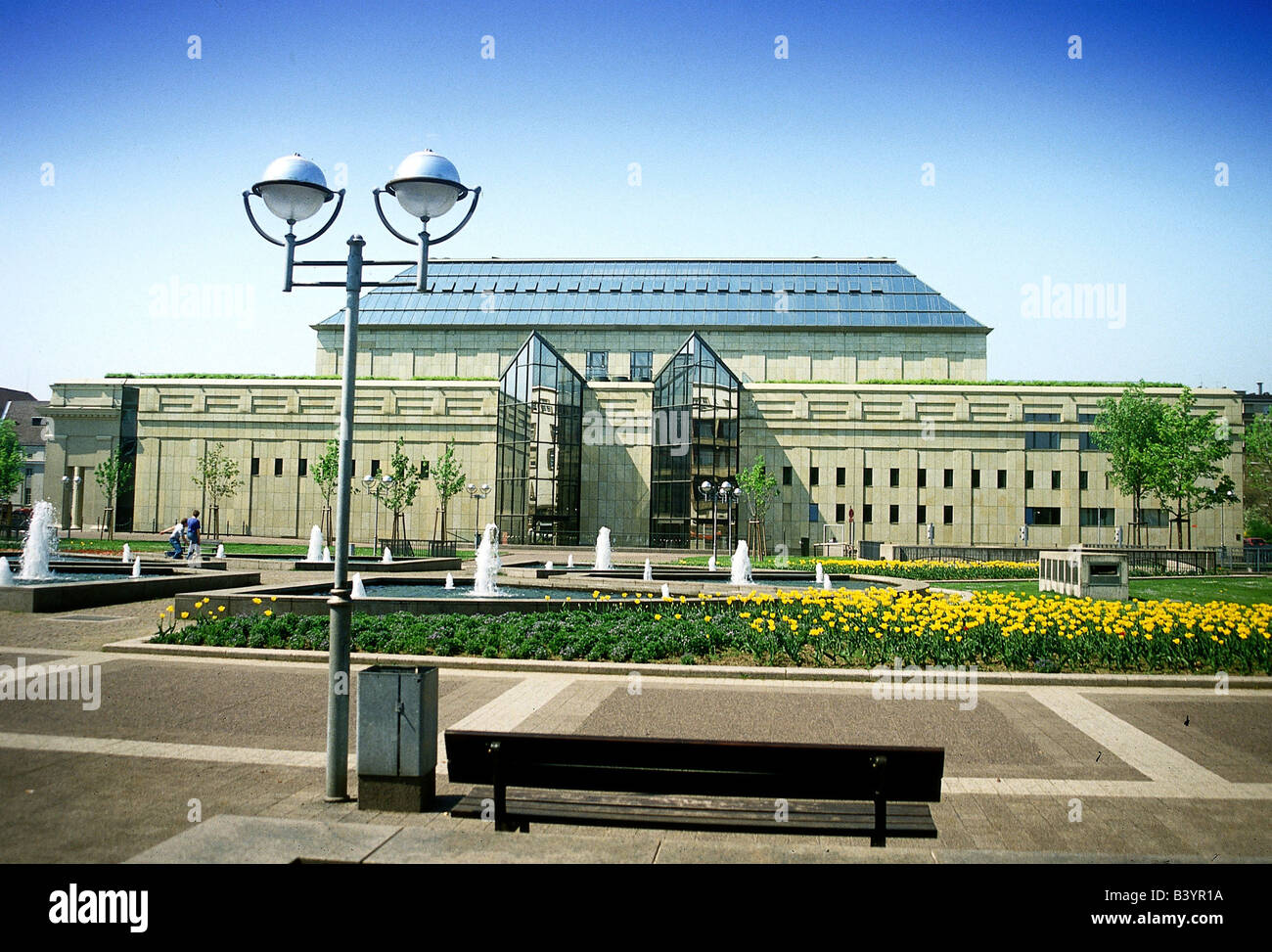 geography / travel, Germany, Baden-Wuerttemberg, Karlsruhe, the city hall, exterior view, Baden - Wuerttemberg, Stock Photo