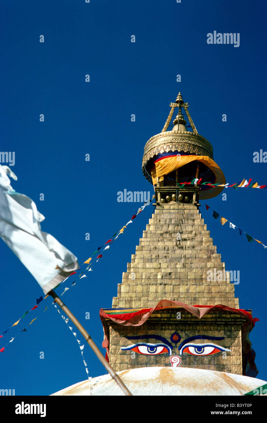 geography / travel, Nepal, Kathmandu valley, Stupa with Buddhas eyes