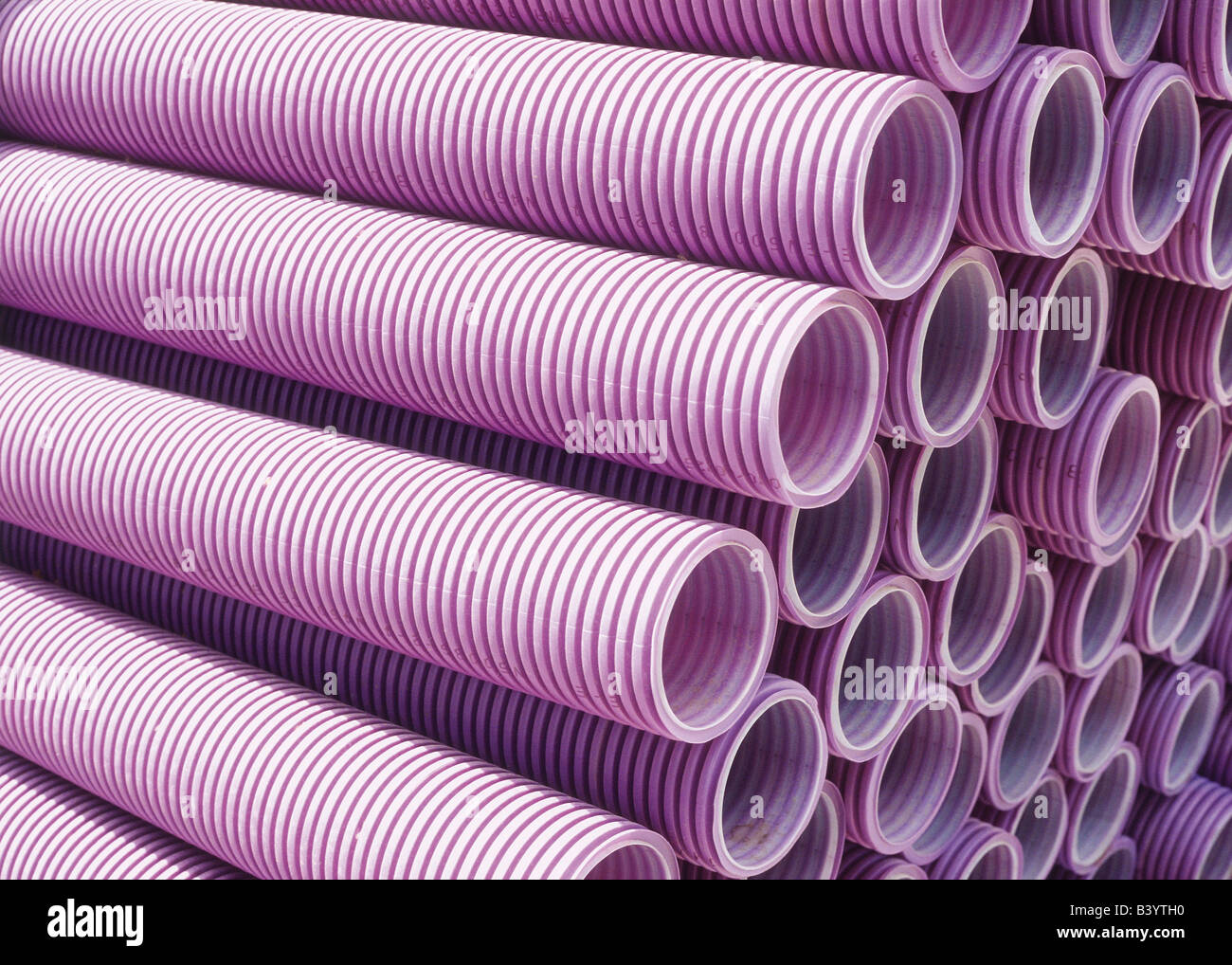 Stack of pipes Stock Photo