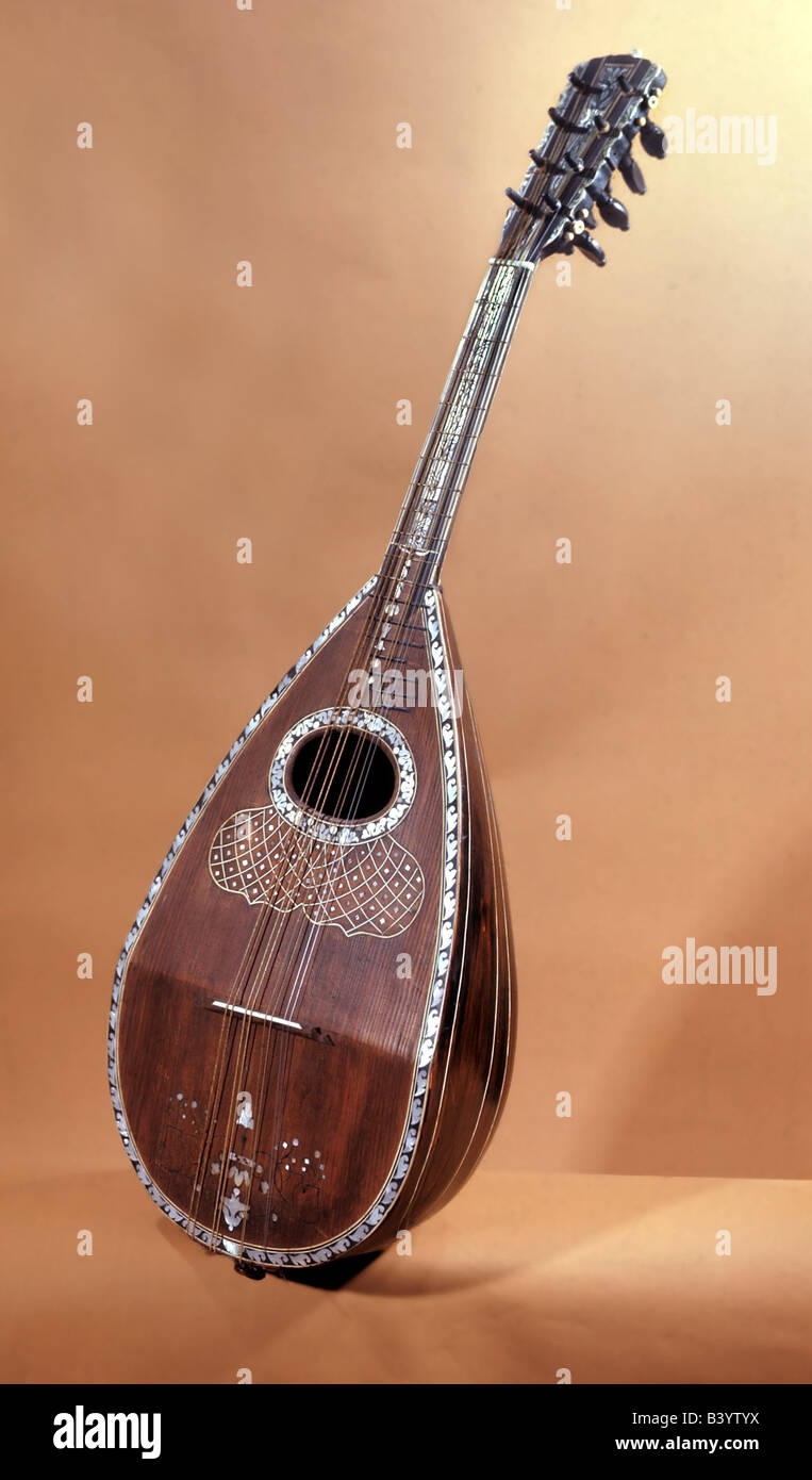 music, instruments, mandolin, 18th century, historic, historical