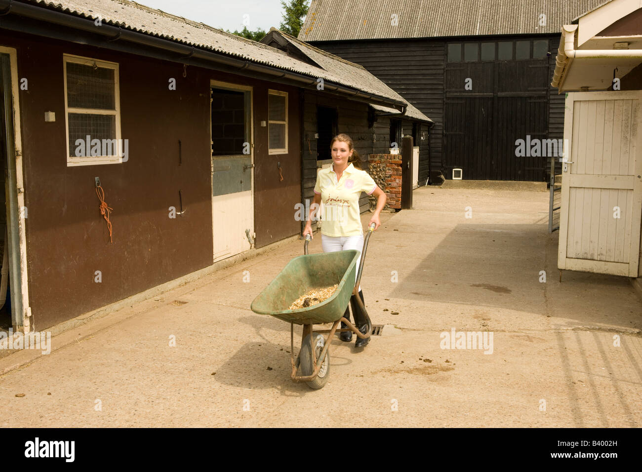 Mucking Out Stable High Resolution Stock Photography and Images Alamy