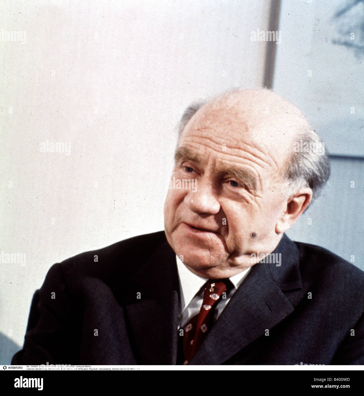 Heisenberg, Werner Karl, 5.12.1901 - 1.2.1976, German physicist, portrait, 1972, Stock Photo