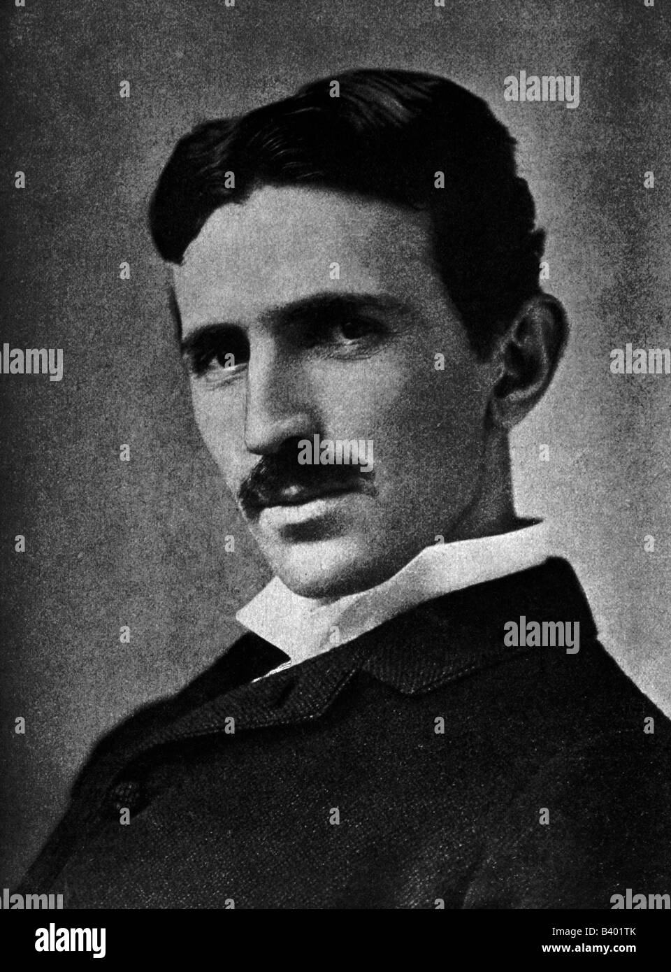 Tesla, Nicola 10.7.1856 - 18.1.1943, American scientist (physicist), mechanical engineer, electrical engineer, portrait, ca. 1902, 19th century,  science, physics, electricity, , Stock Photo