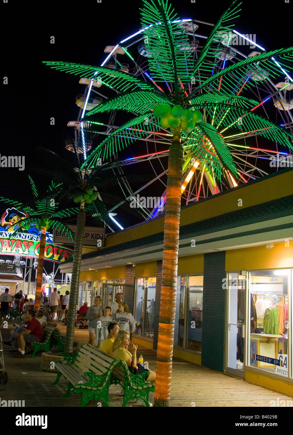 Ferris wheel at an amusement park Stock Photo