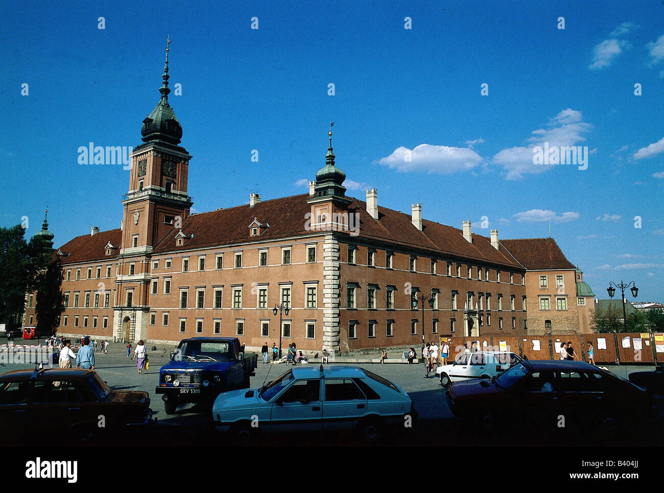 geography / travel, Poland, Warsaw, castles, royal castle, residence of the Polish kings 1611 - 1795, 17th century, destroyed in World War II, 1971 - 1981 restored , built on behalf of King Siegmunt III Wasa, enlarged under August II.  (Friedrich August I. 'the strong', elector of Saxony), completed under Stanislaw II. Poniatowski, architecture, baroque, kingdom, Rzeczpospolita, Polska, nobility republic, old town, historical, historic, ancient, UNESCO, World Heritage Site, Stock Photo
