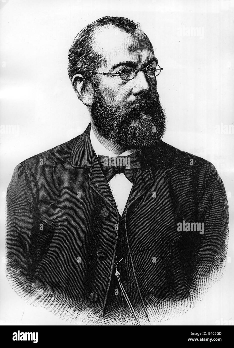 Koch, Robert, 11.12.1843 - 27.5.1910, German scientist (physician), portrait, engraving, 19th century, Stock Photo