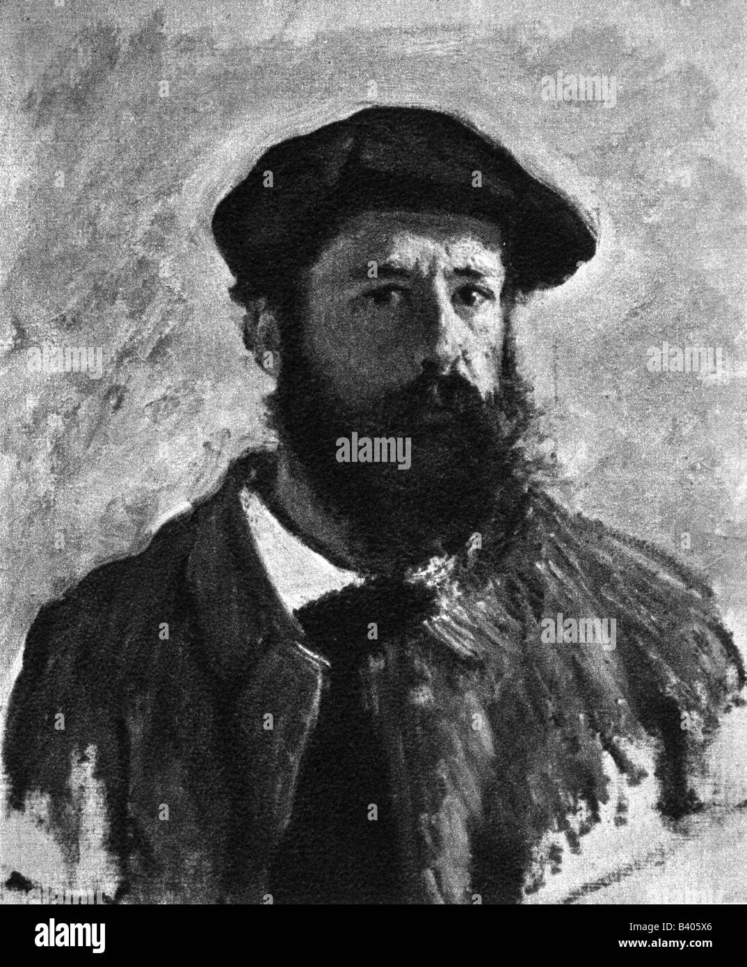 Monet, Claude, 14.2.1840 - 6.12.1926, French artist, portrait, self portrait, painting, 1886, Stock Photo