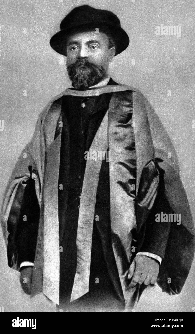 Dvorak, Antonin, 8.9.1841 - 1.5.1904, Czech composer, as honorary doctor of music, Cambridge, 1891, half length, Stock Photo