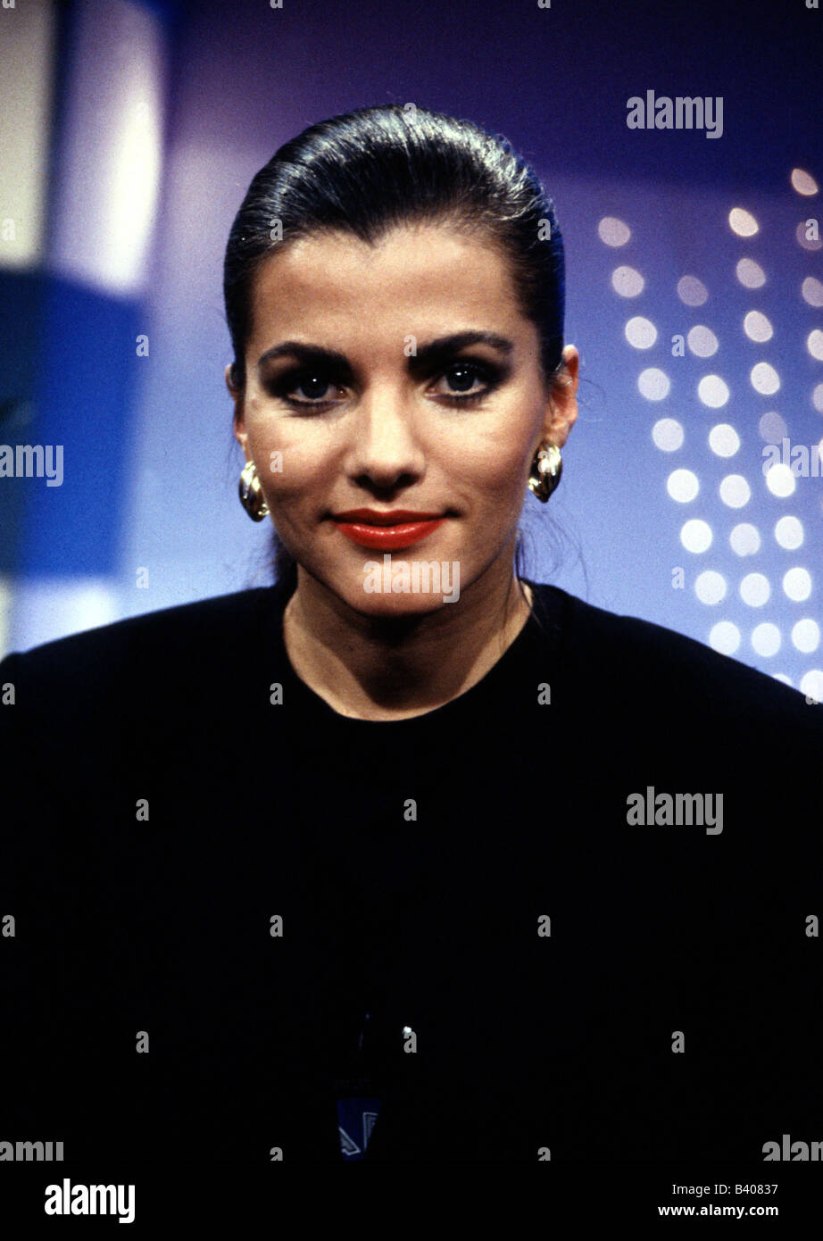 Schrowange, Birgit, * 7.4.1958, German presenter, portrait, 1991, Stock Photo