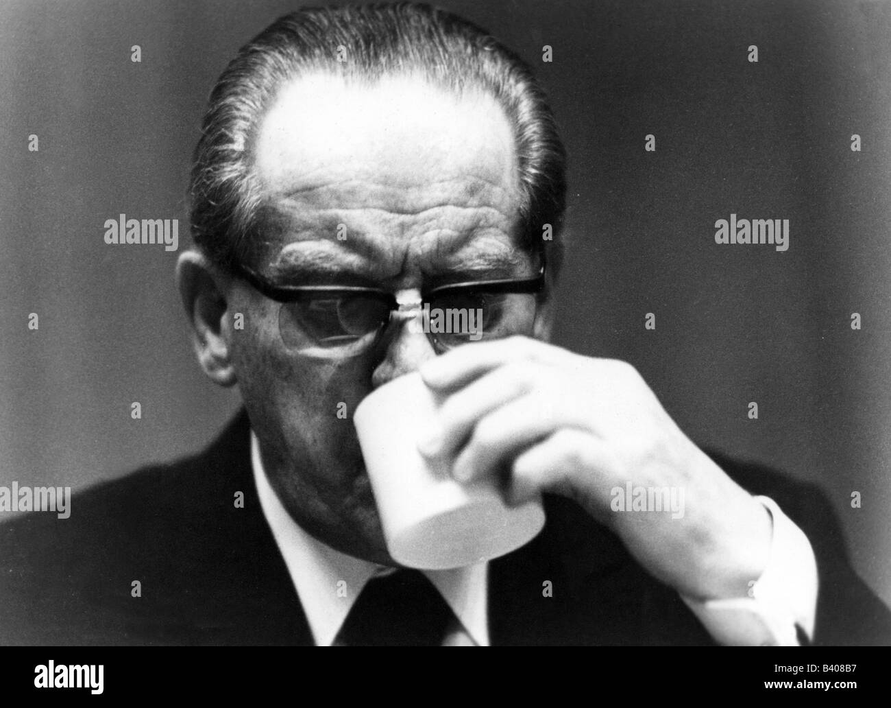 Wehner, Herbert, 11.7.1906 - 19.1.1990, German politician, portrait, 1973, , Stock Photo
