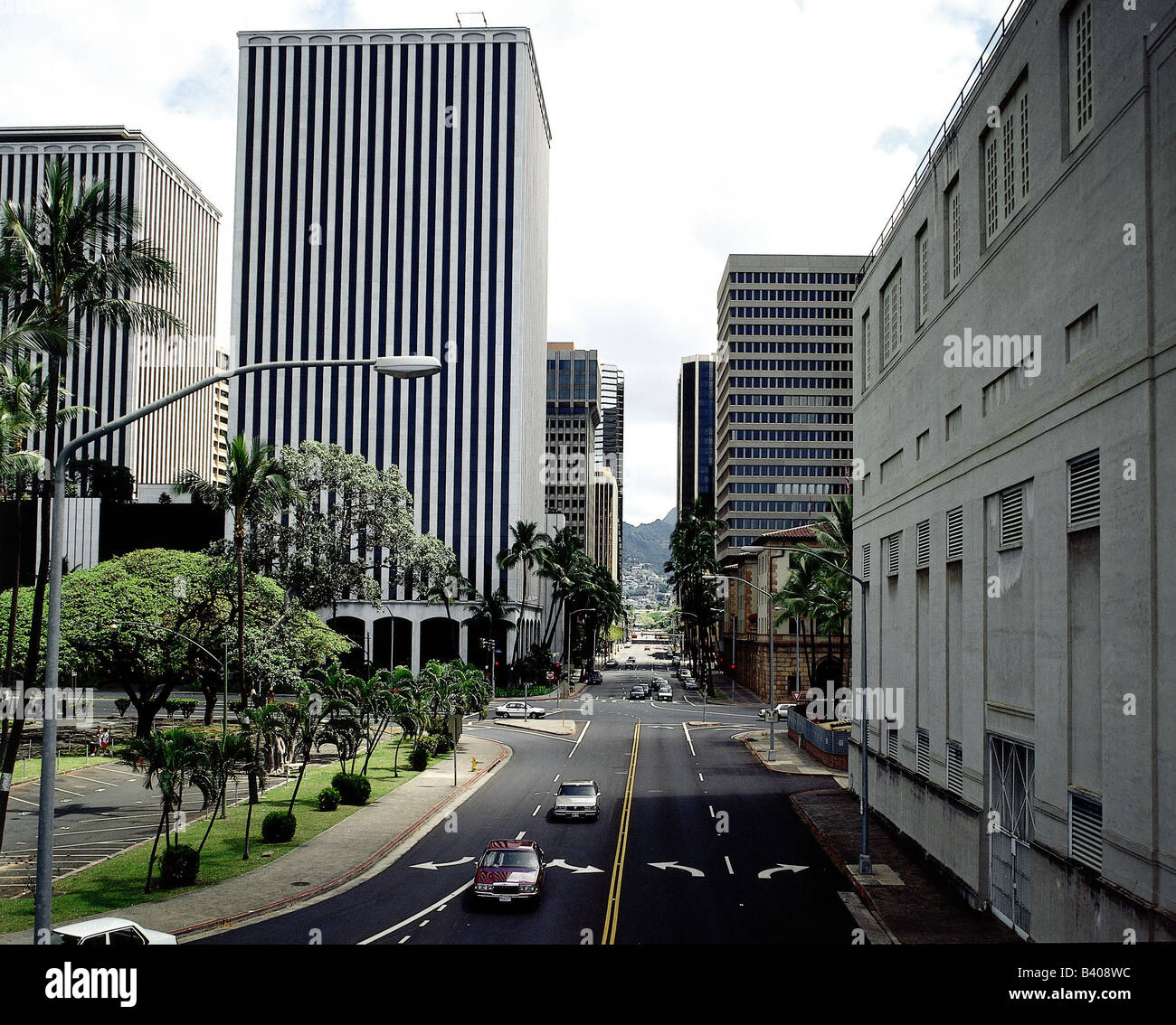 geography / travel, USA, Hawaii, Oahu, Honululu, street scene in the