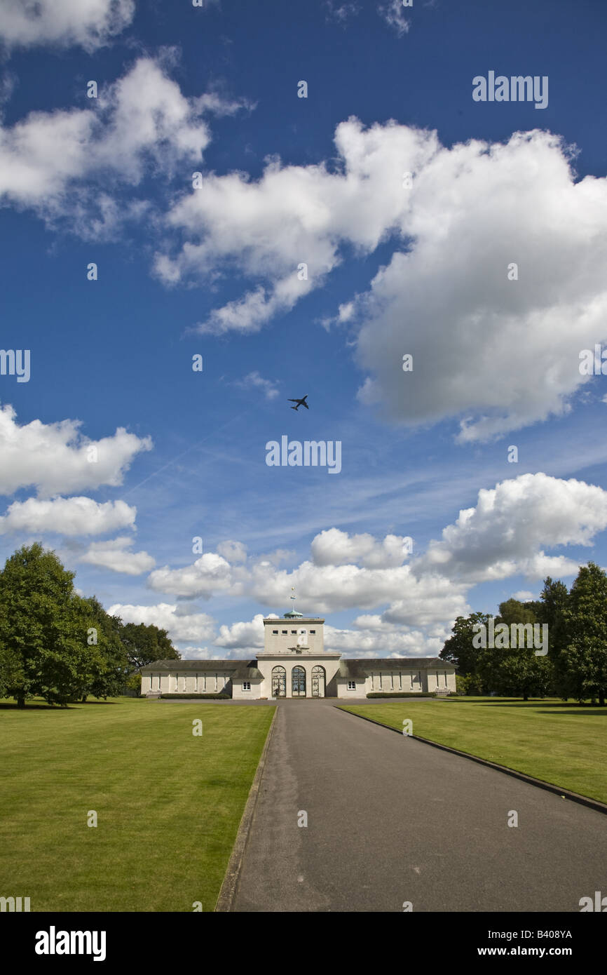 Air Forces Memorial Runnymede - Under White Clouds & Blue Summer Sky