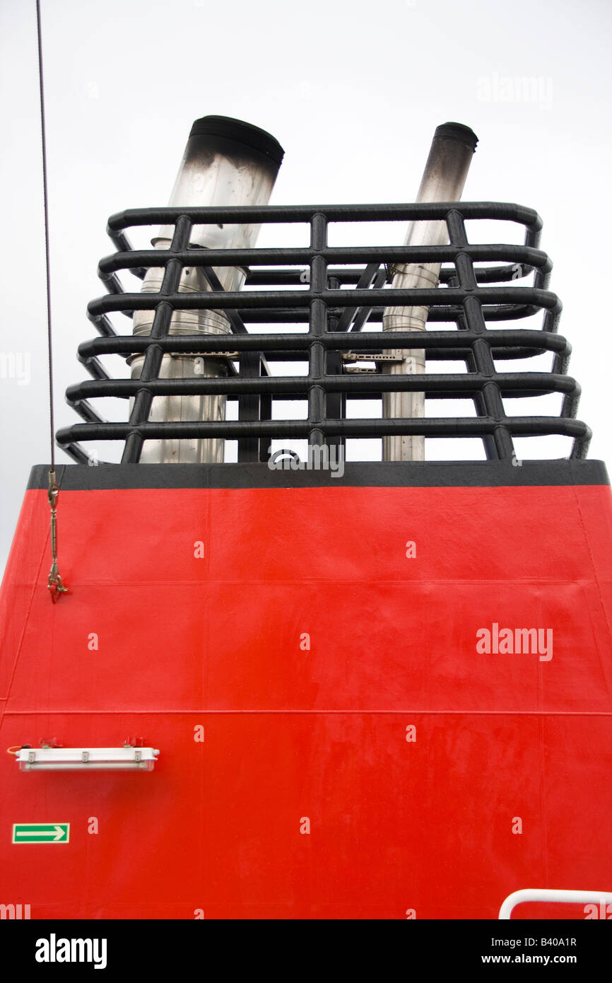 Ferry boat funnel Stock Photo Alamy
