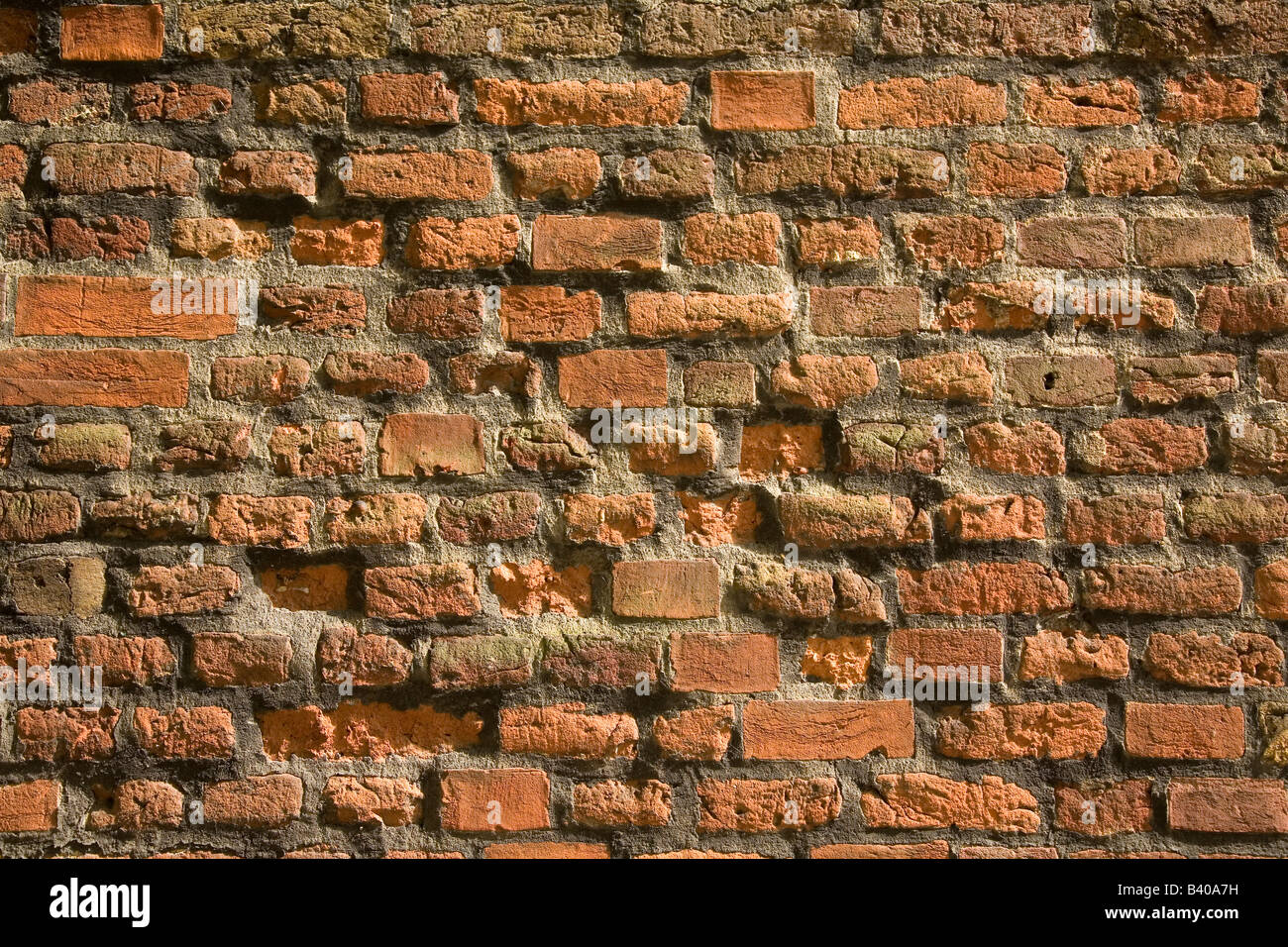 Textured brick work of a wall. Stock Photo