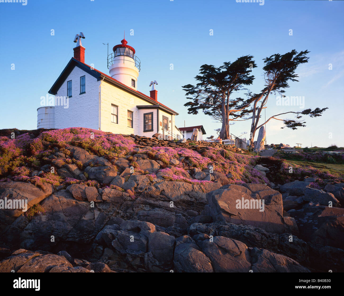 Battery Point Lighthouse California USA Stock Photo