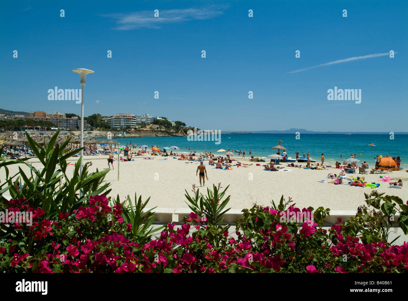 Beach at Palma Nova, Mallorca, Balearics, Spain Stock Photo